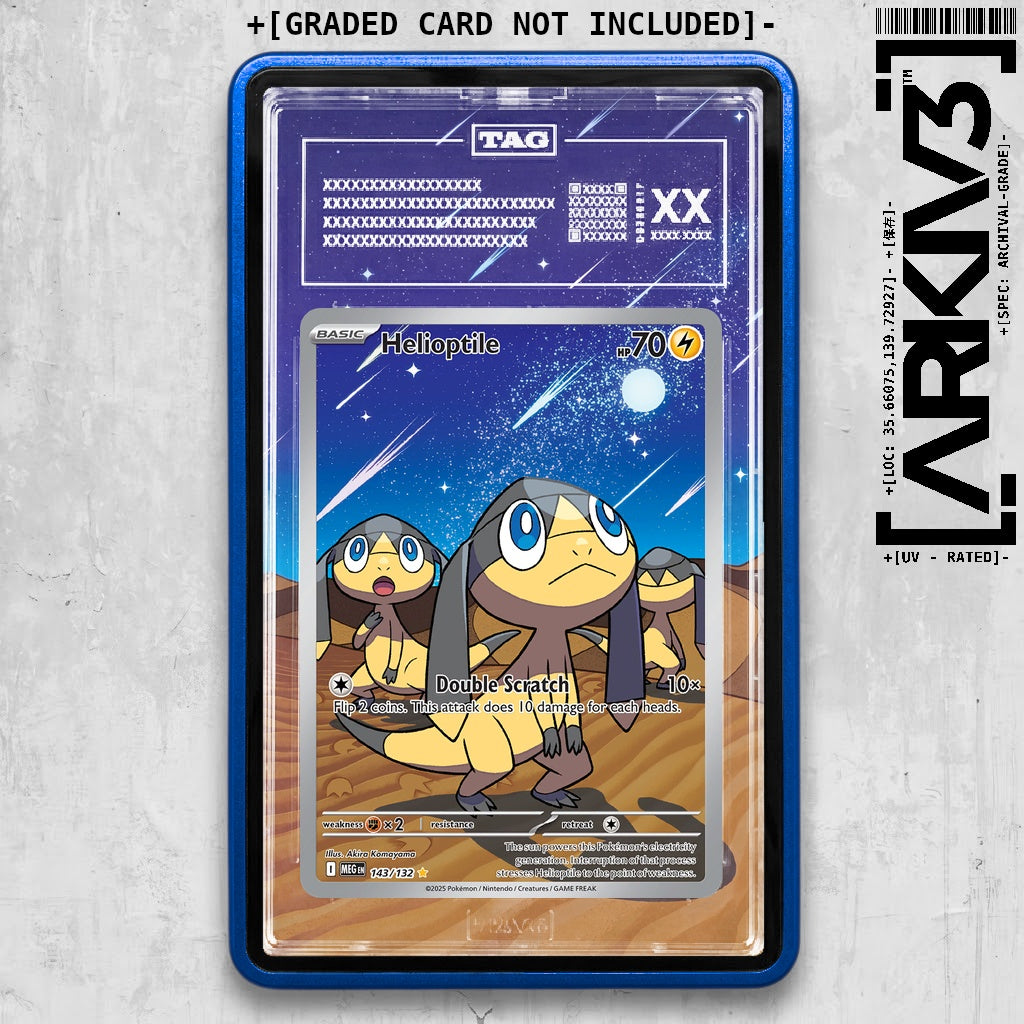 ARKIV3 TAG graded front - Blue