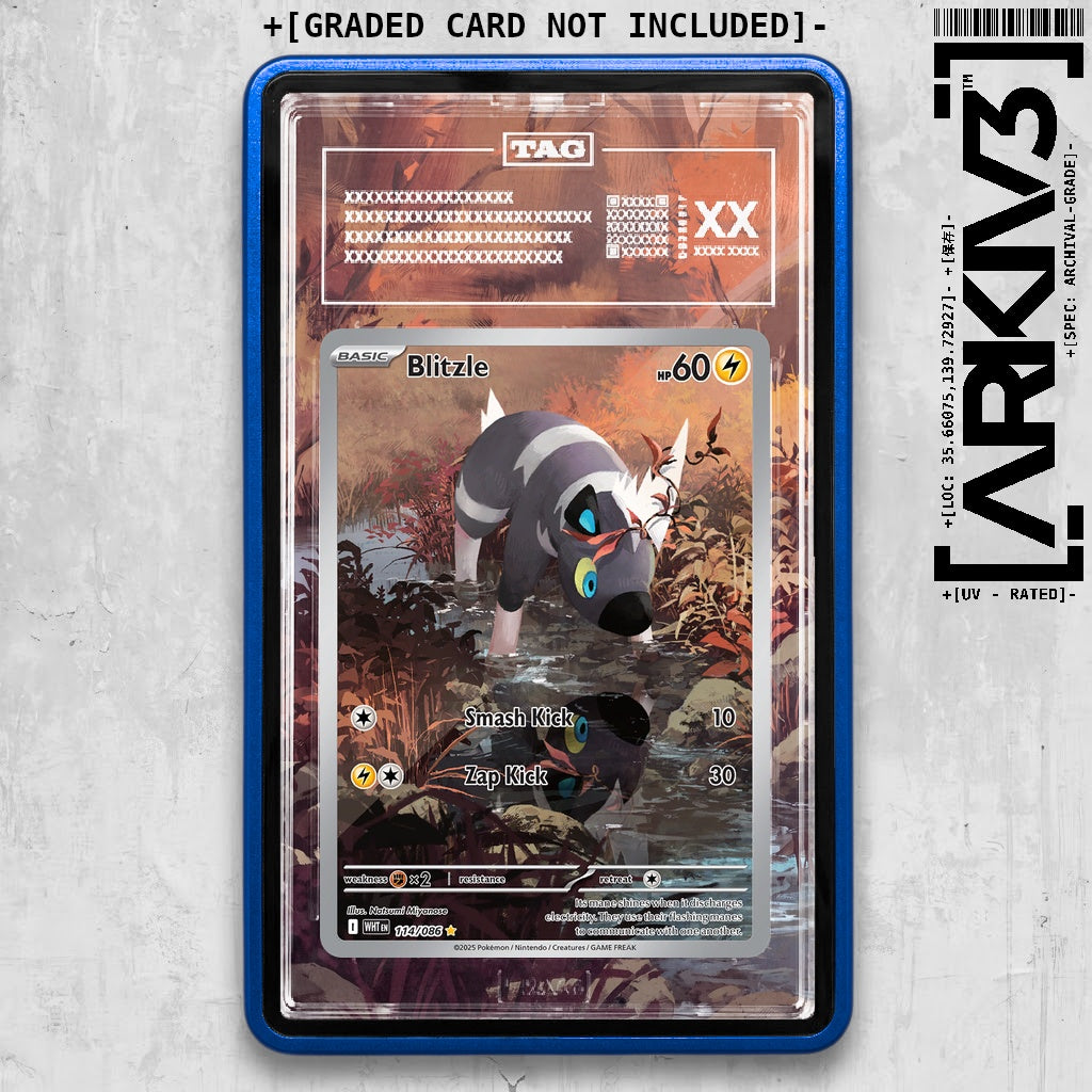 ARKIV3 TAG graded front - Blue