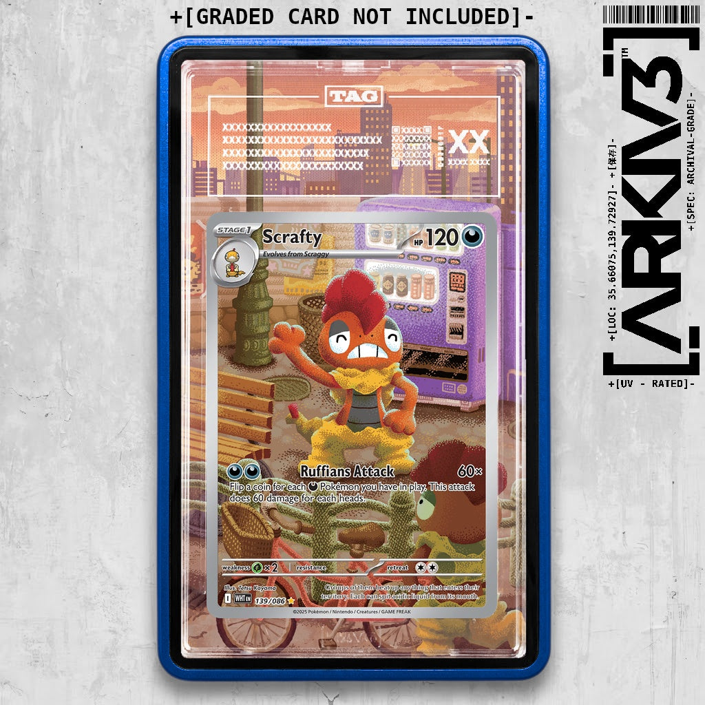 ARKIV3 TAG graded front - Blue