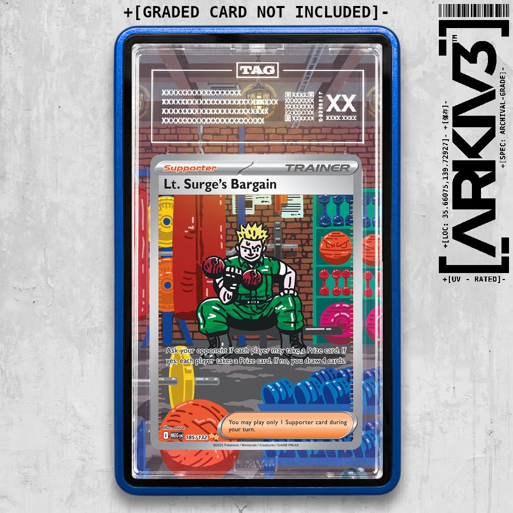 ARKIV3 TAG graded front - Blue