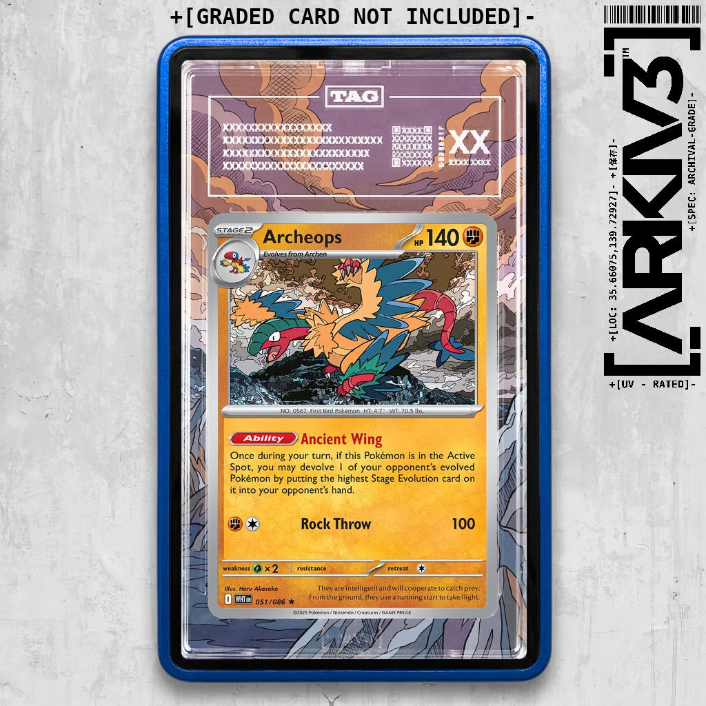ARKIV3 TAG graded front - Blue