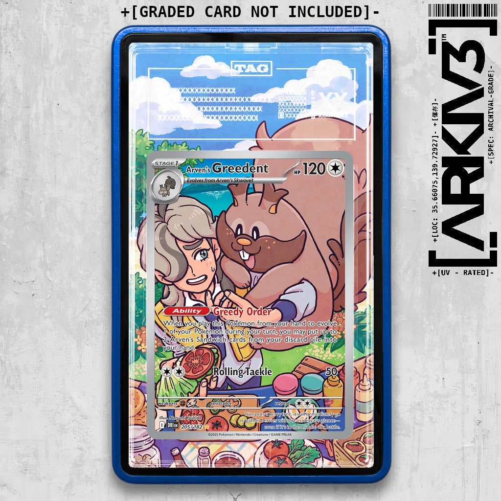 ARKIV3 TAG graded front - Blue