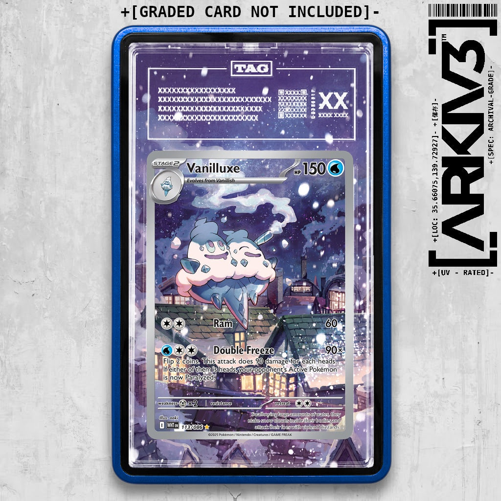 ARKIV3 TAG graded front - Blue