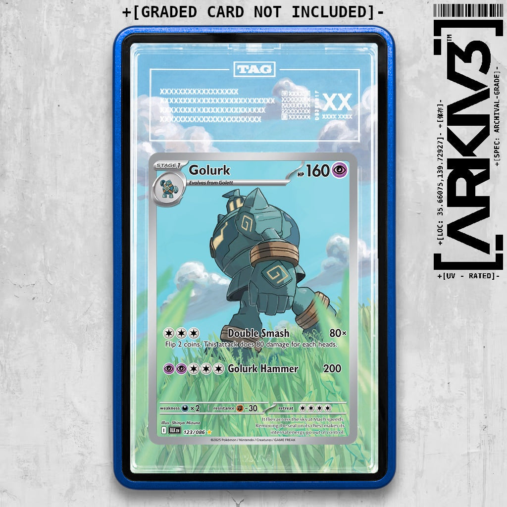 ARKIV3 TAG graded front - Blue