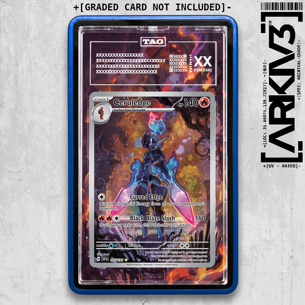 ARKIV3 TAG graded front - Blue