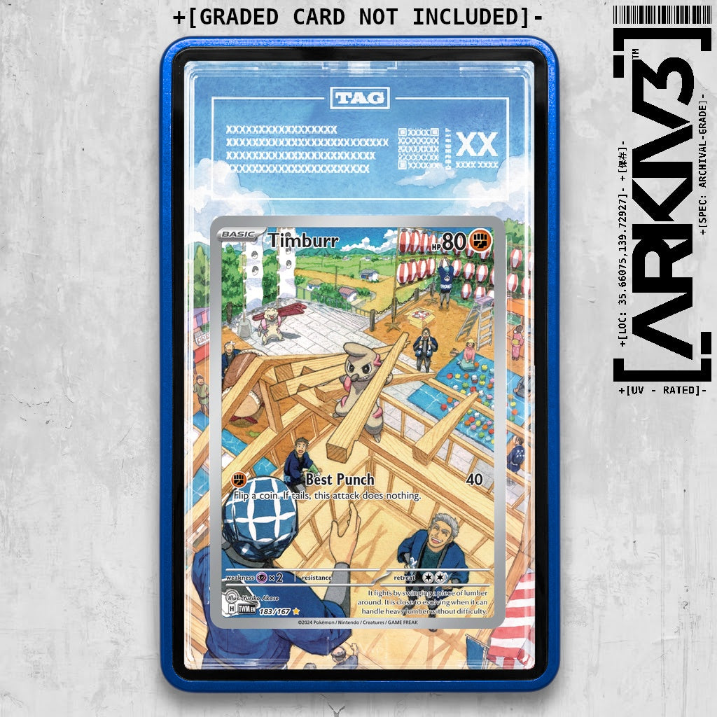 ARKIV3 TAG graded front - Blue