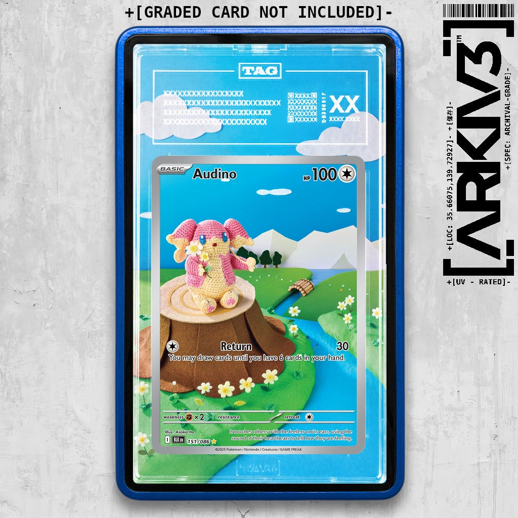 ARKIV3 TAG graded front - Blue