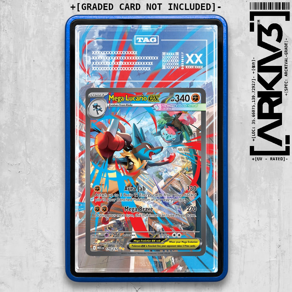 ARKIV3 TAG graded front - Blue