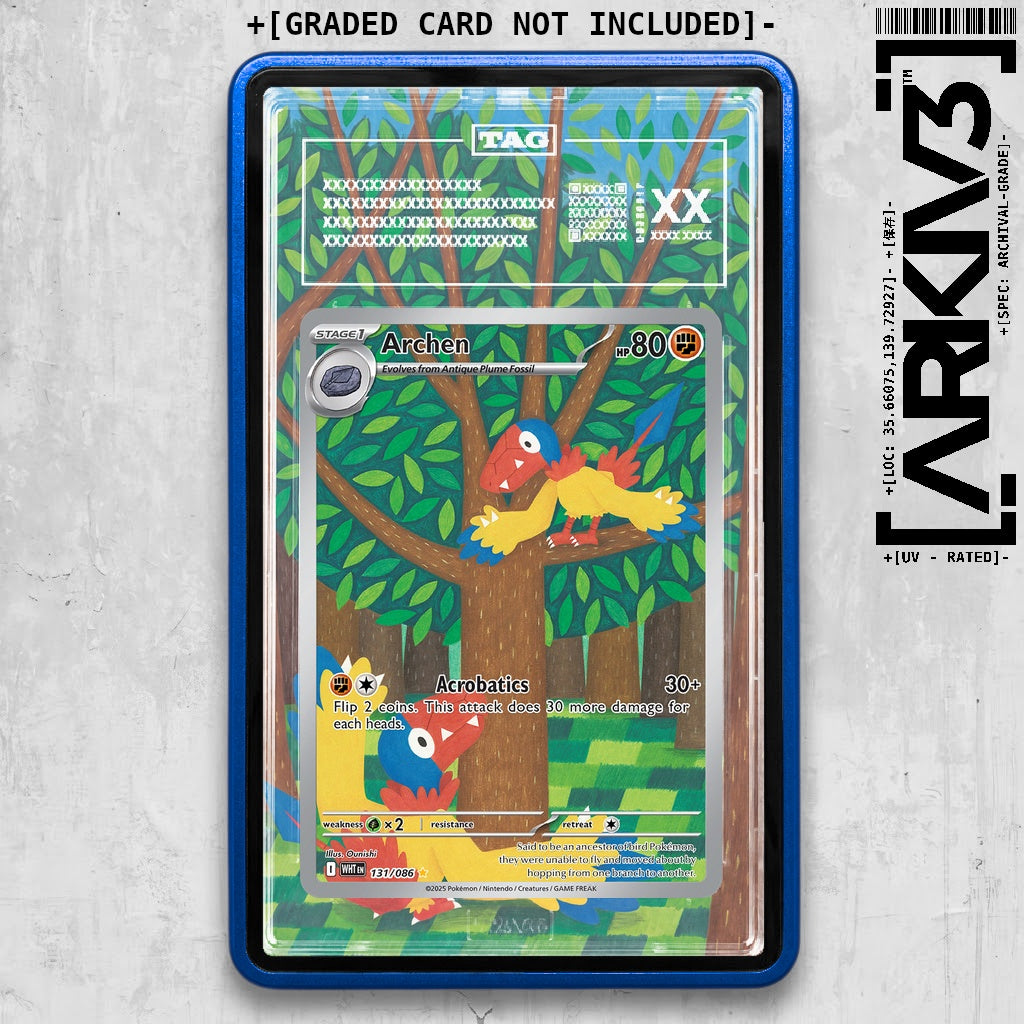 ARKIV3 TAG graded front - Blue