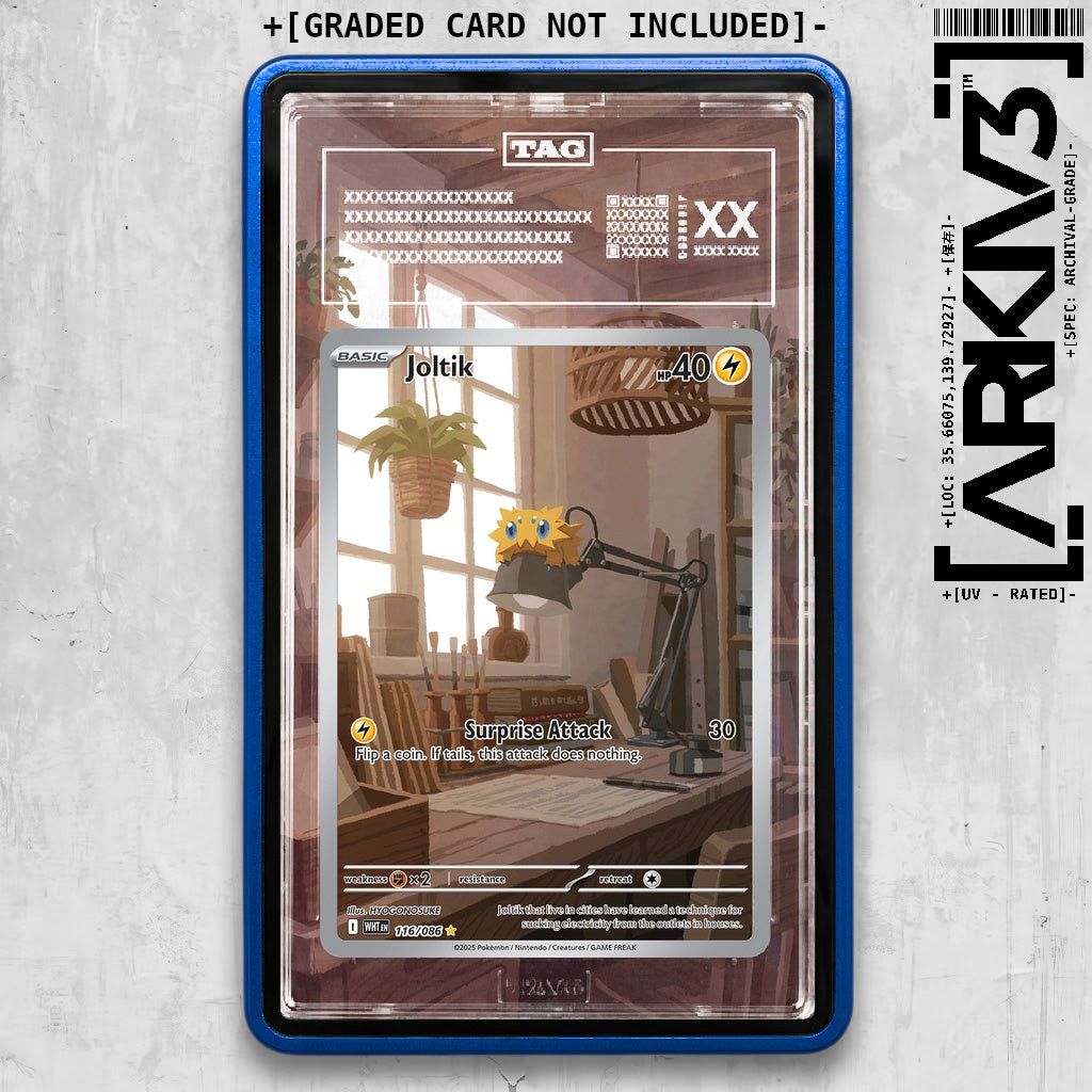 ARKIV3 TAG graded front - Blue