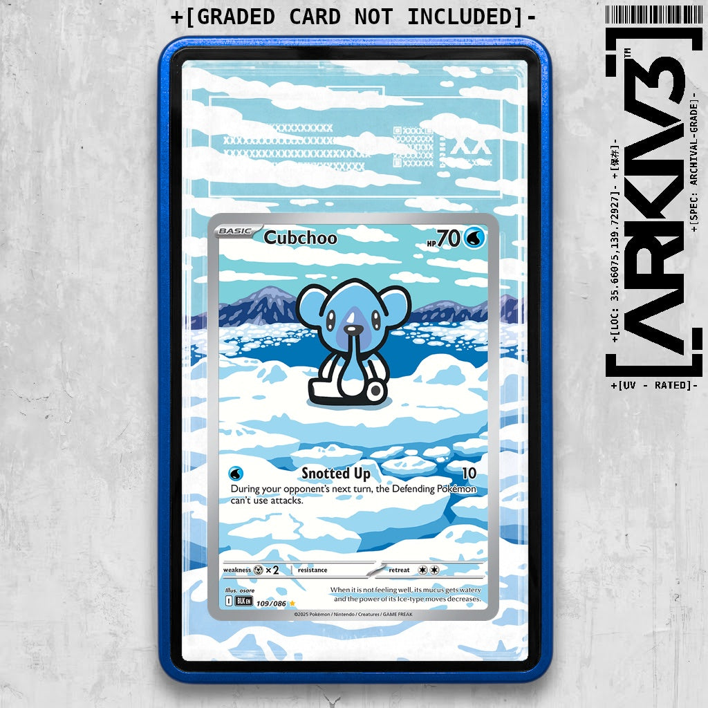 ARKIV3 TAG graded front - Blue