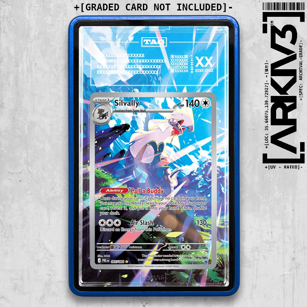 ARKIV3 TAG graded front - Blue