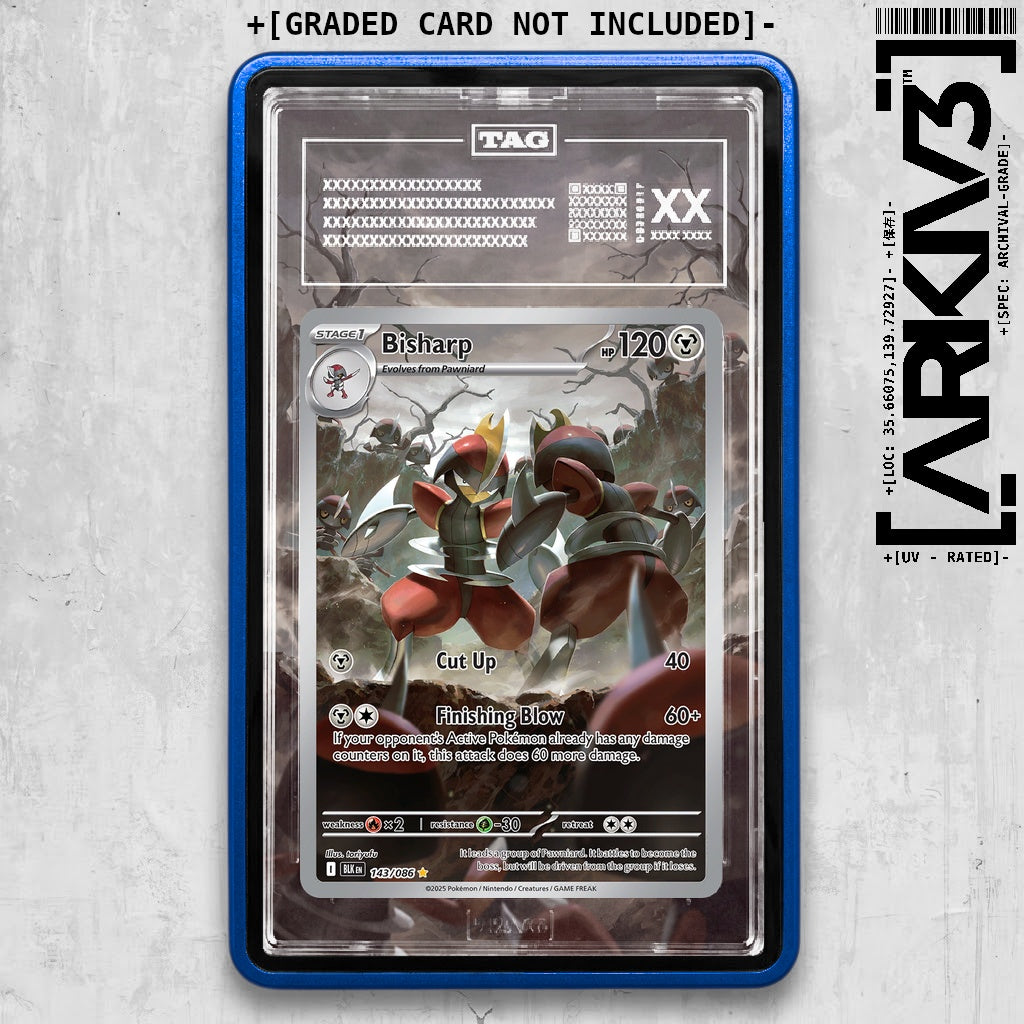ARKIV3 TAG graded front - Blue