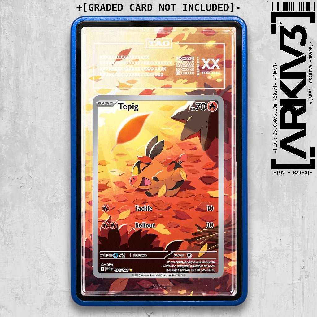 ARKIV3 TAG graded front - Blue