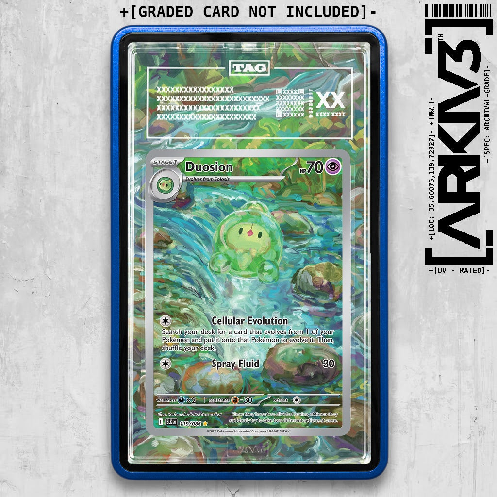 ARKIV3 TAG graded front - Blue