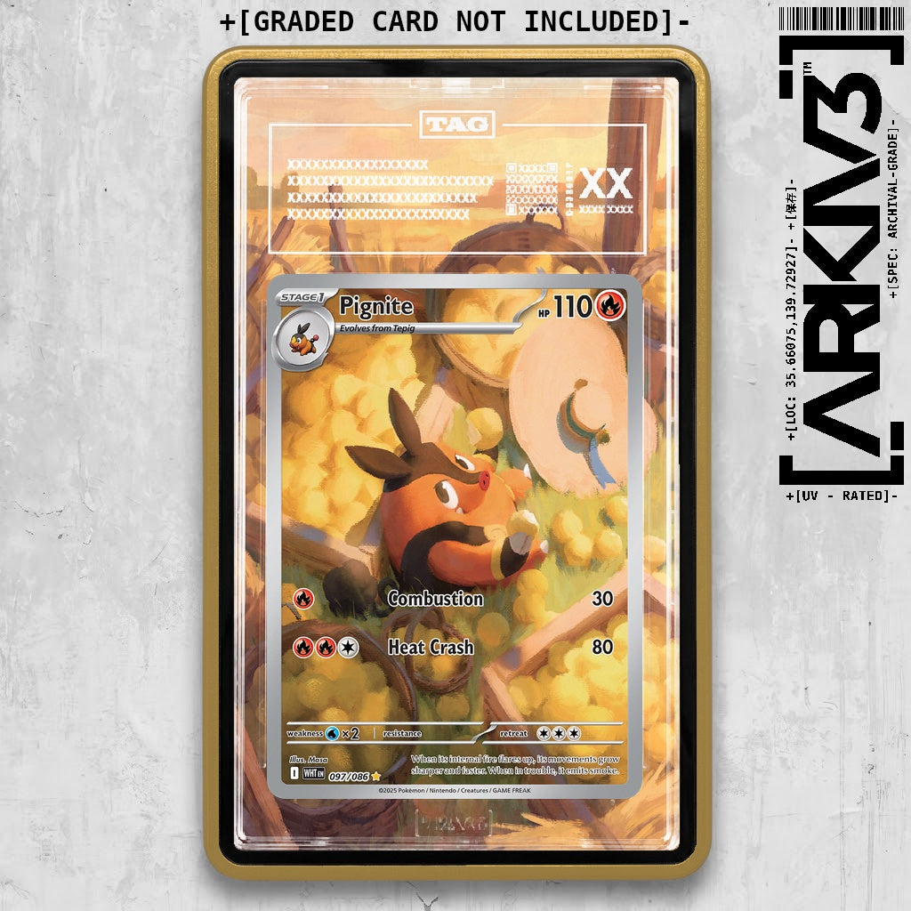 ARKIV3 TAG graded front - Gold