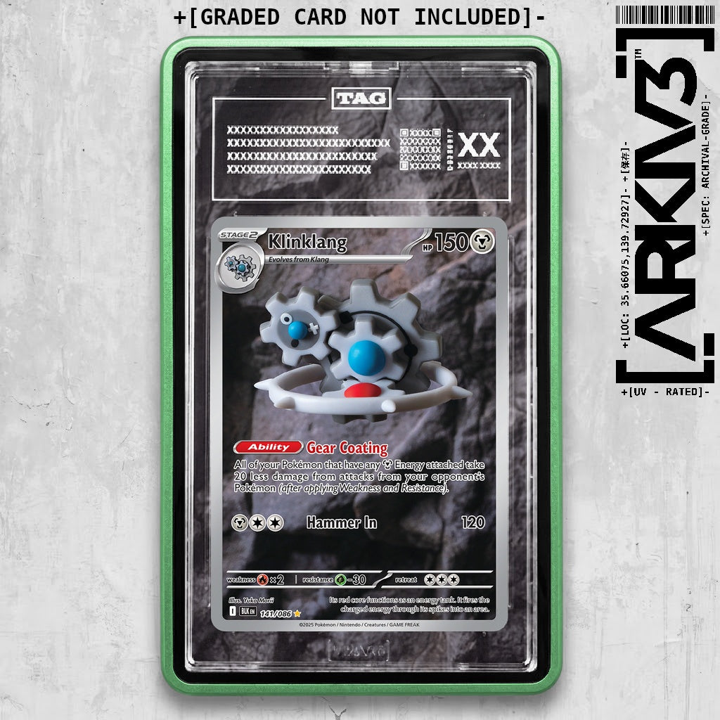 ARKIV3 TAG graded front - Green