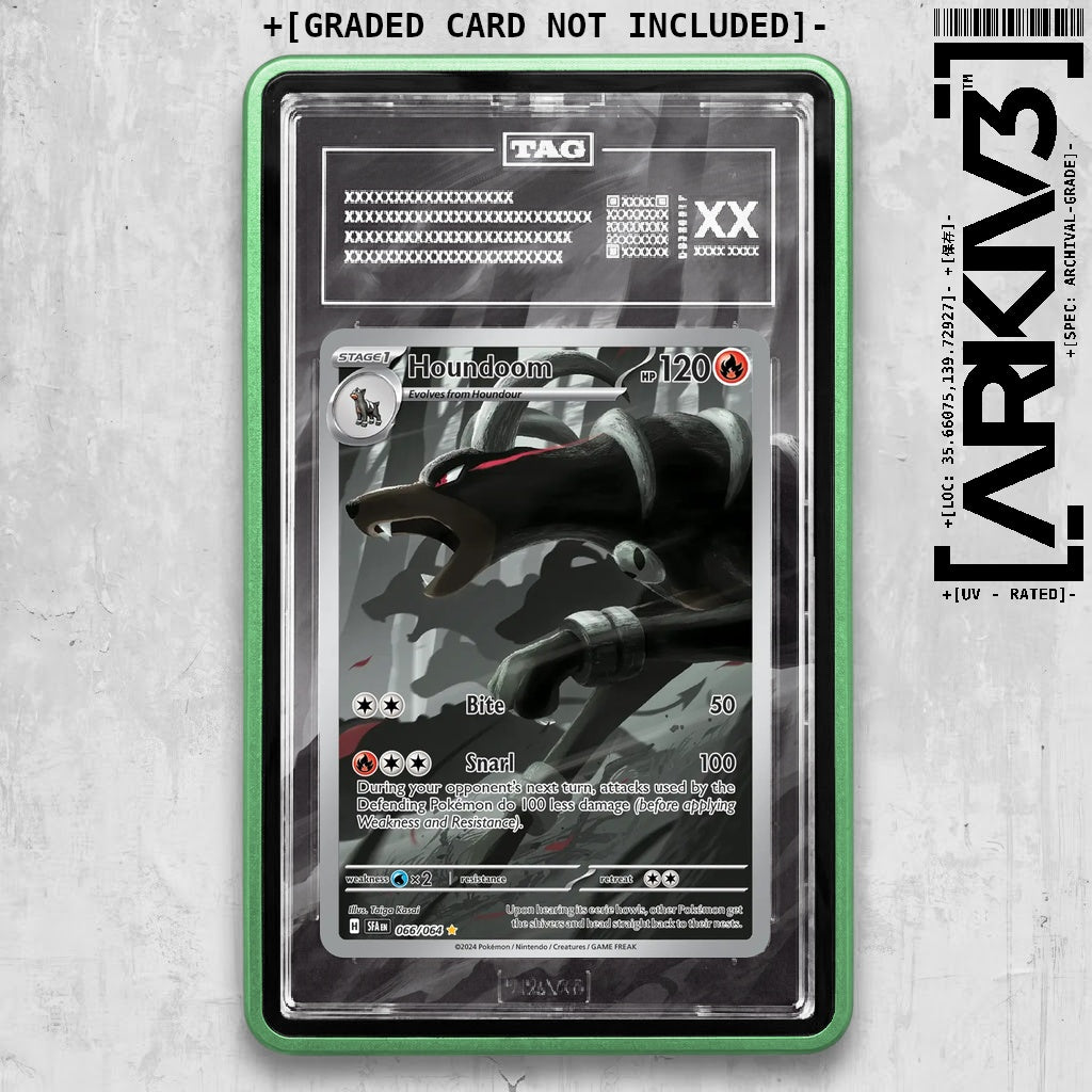 ARKIV3 TAG graded front - Green