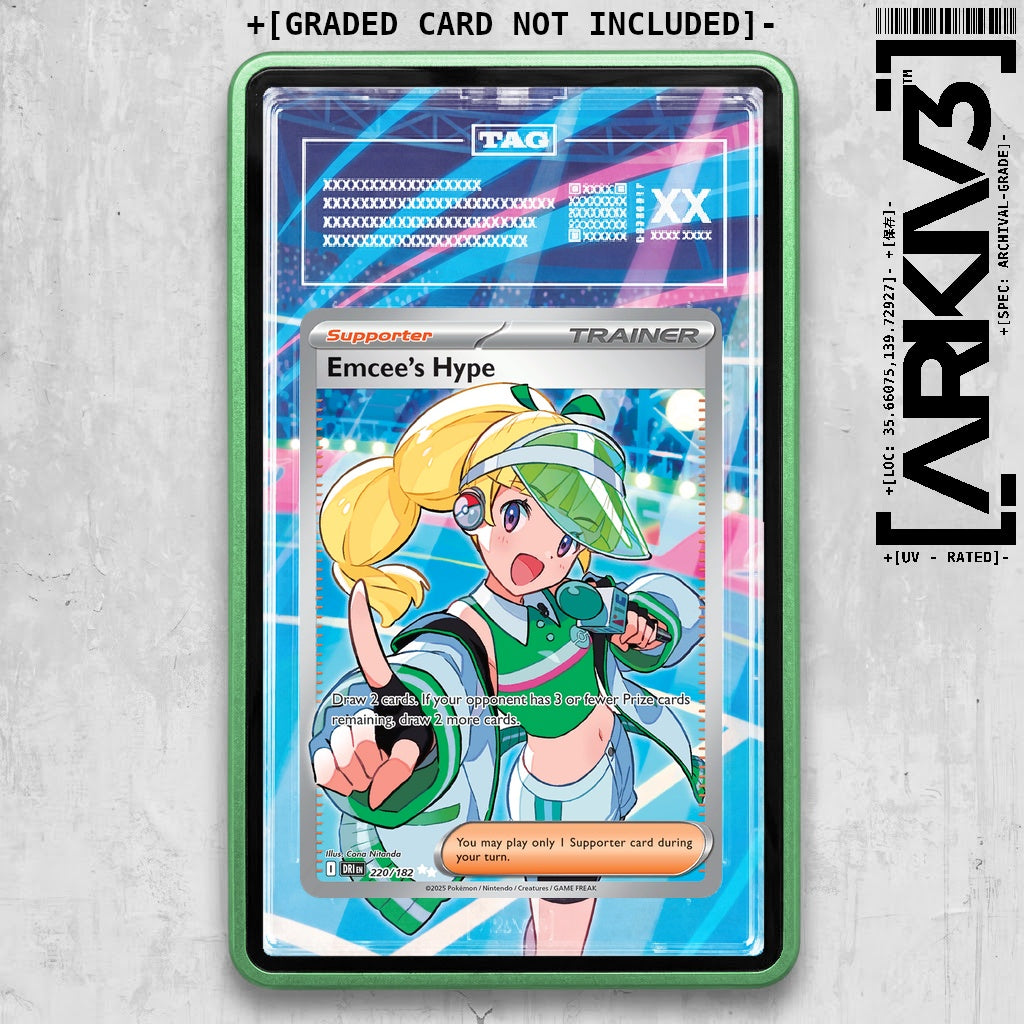 ARKIV3 TAG graded front - Green