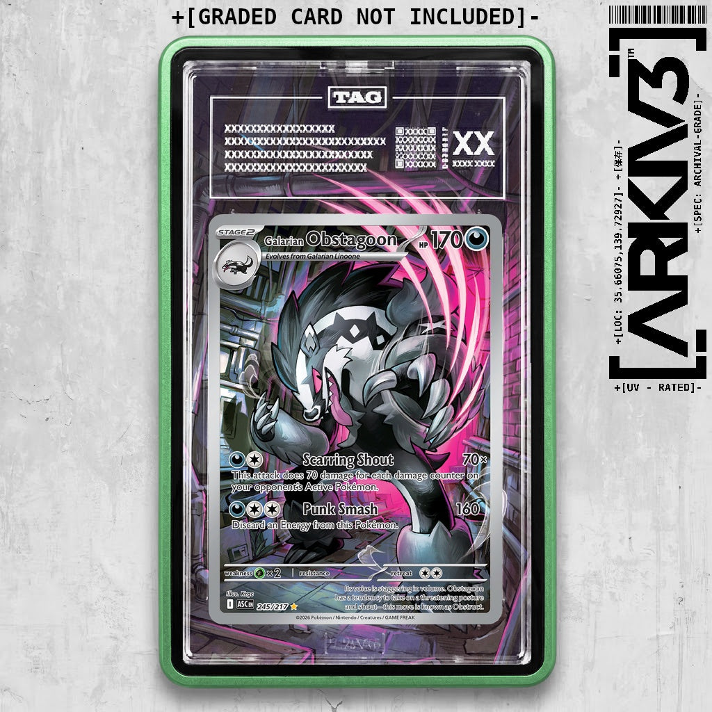 ARKIV3 TAG graded front - Green