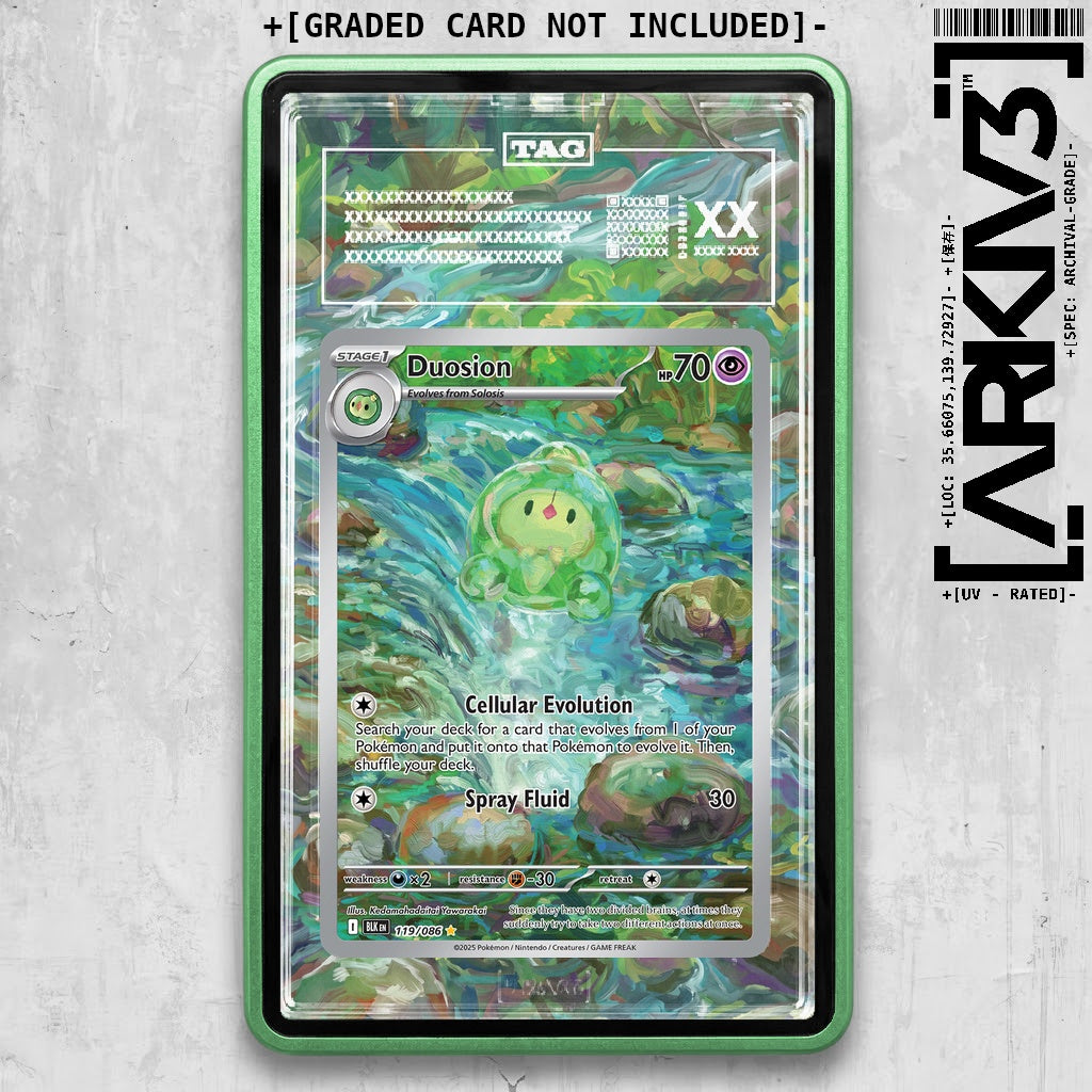 ARKIV3 TAG graded front - Green