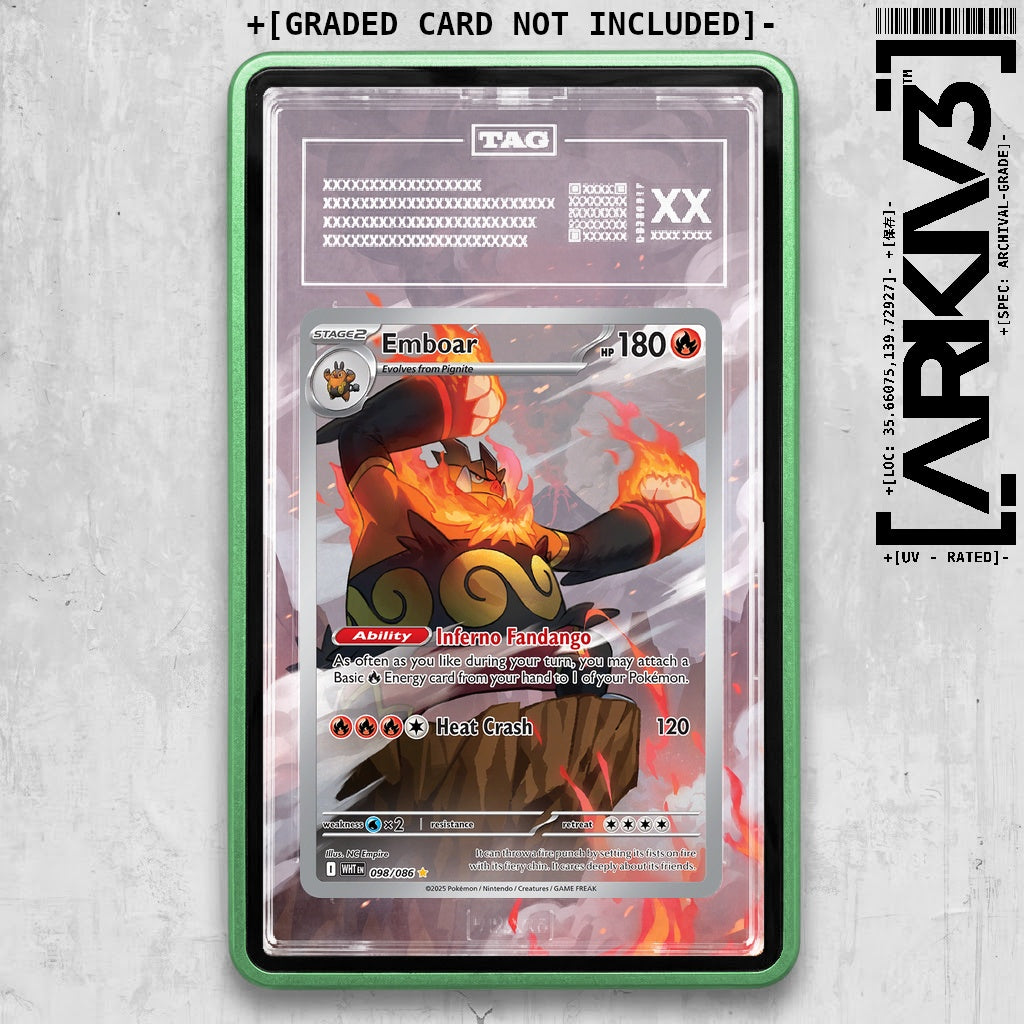 ARKIV3 TAG graded front - Green