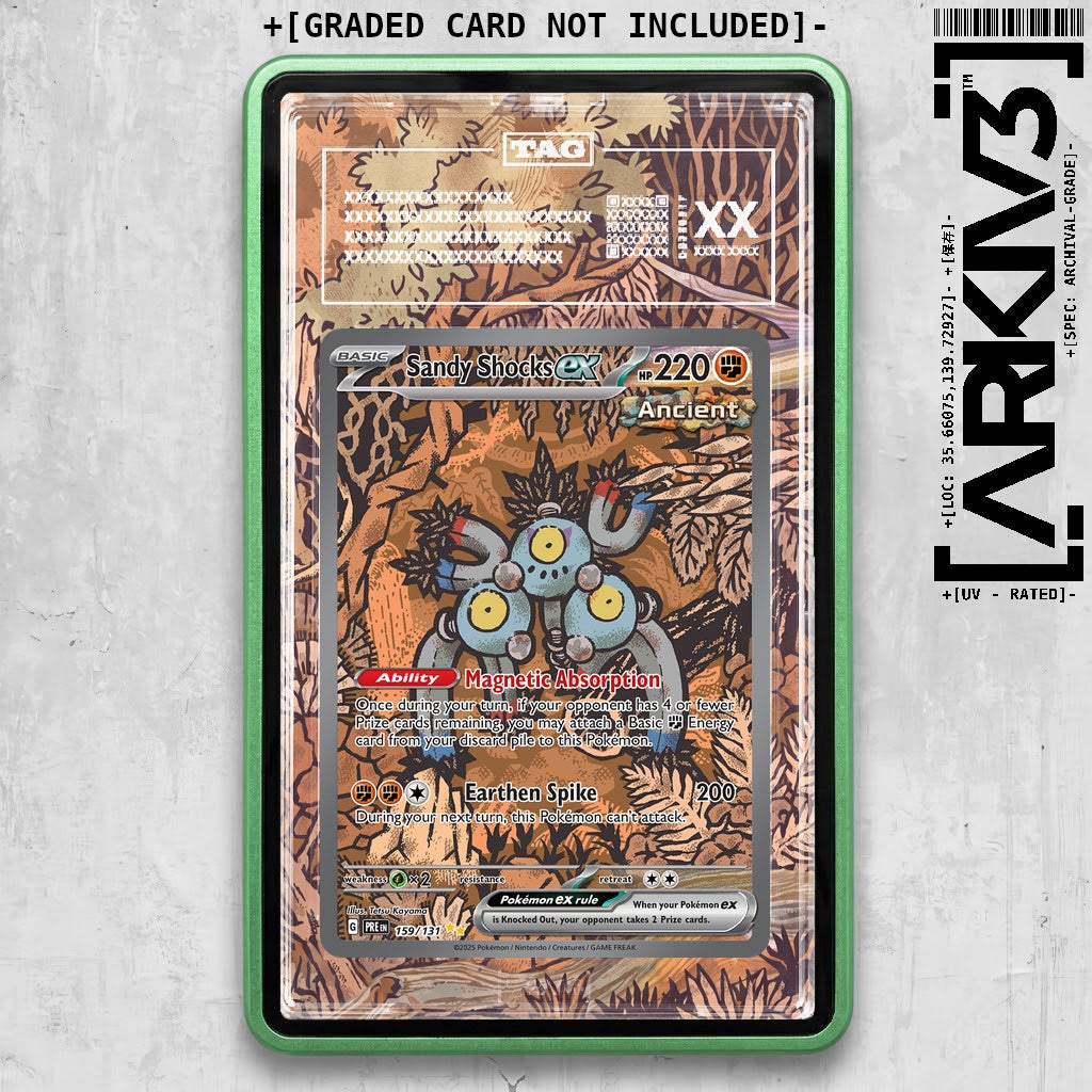 ARKIV3 TAG graded front - Green