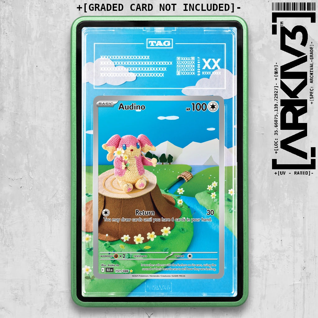 ARKIV3 TAG graded front - Green
