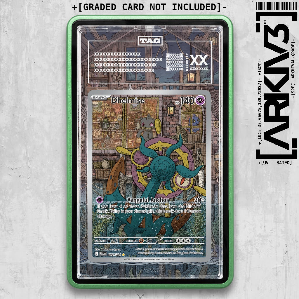 ARKIV3 TAG graded front - Green