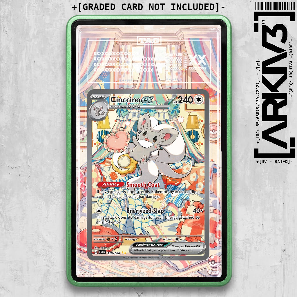 ARKIV3 TAG graded front - Green