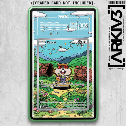 ARKIV3 TAG graded front - Green