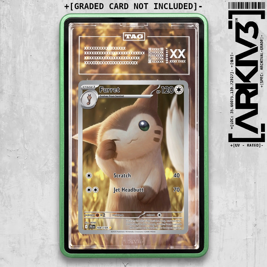 ARKIV3 TAG graded front - Green