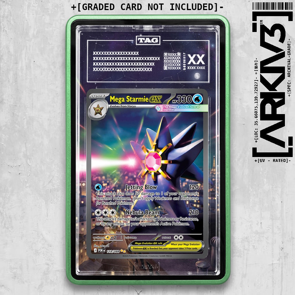 ARKIV3 TAG graded front - Green