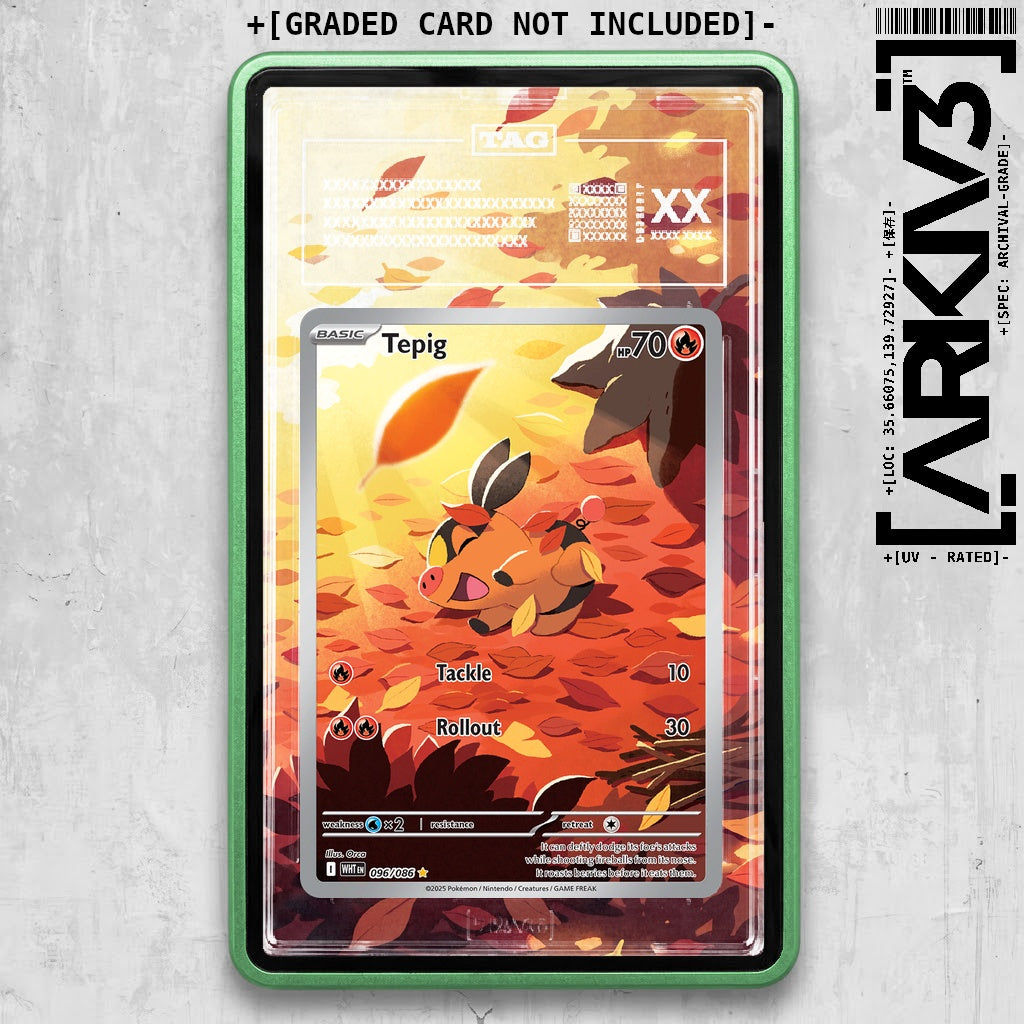 ARKIV3 TAG graded front - Green