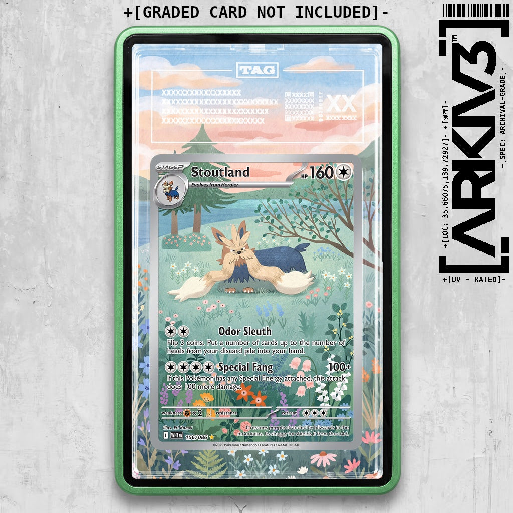 ARKIV3 TAG graded front - Green