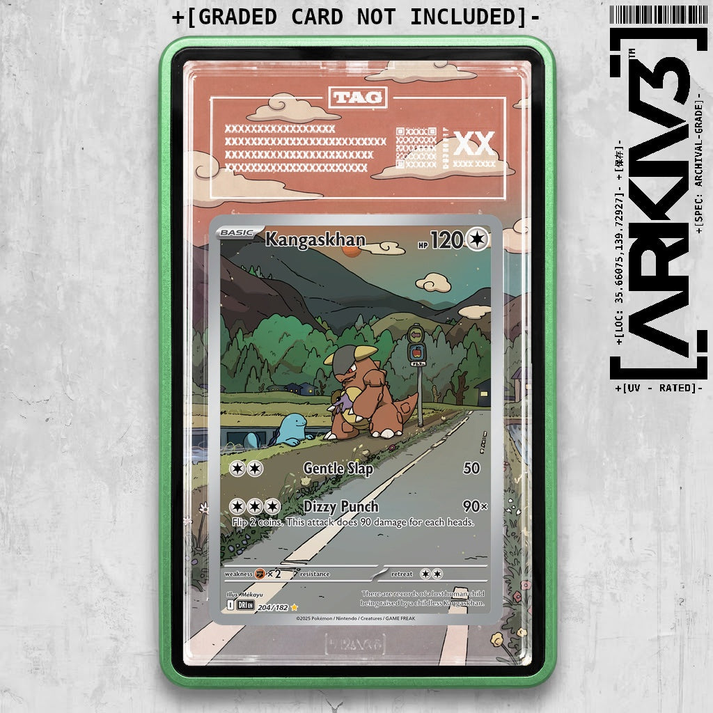 ARKIV3 TAG graded front - Green