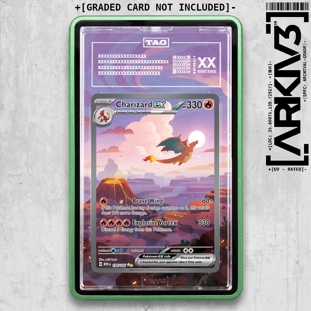 ARKIV3 TAG graded front - Green