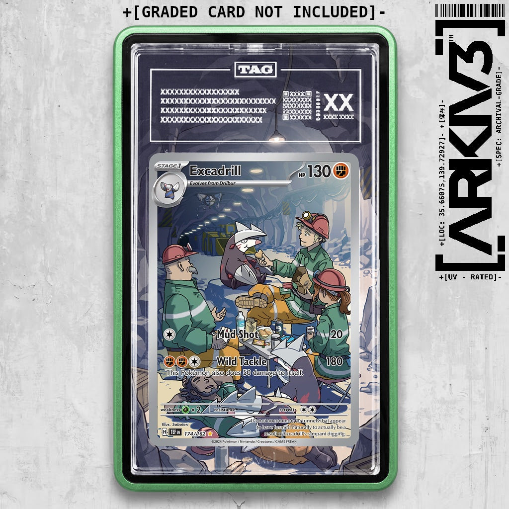 ARKIV3 TAG graded front - Green