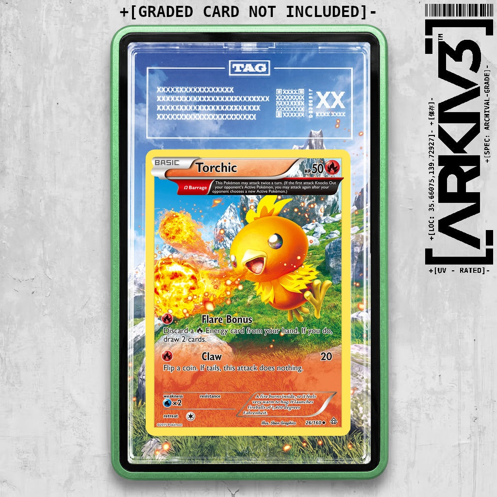 ARKIV3 TAG graded front - Green