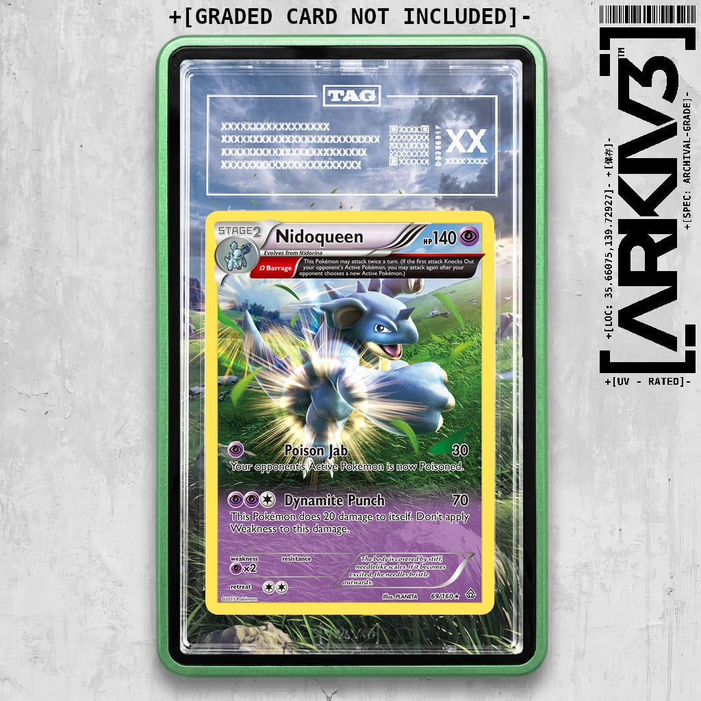 ARKIV3 TAG graded front - Green