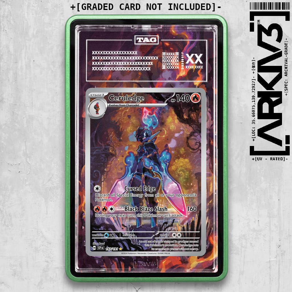 ARKIV3 TAG graded front - Green