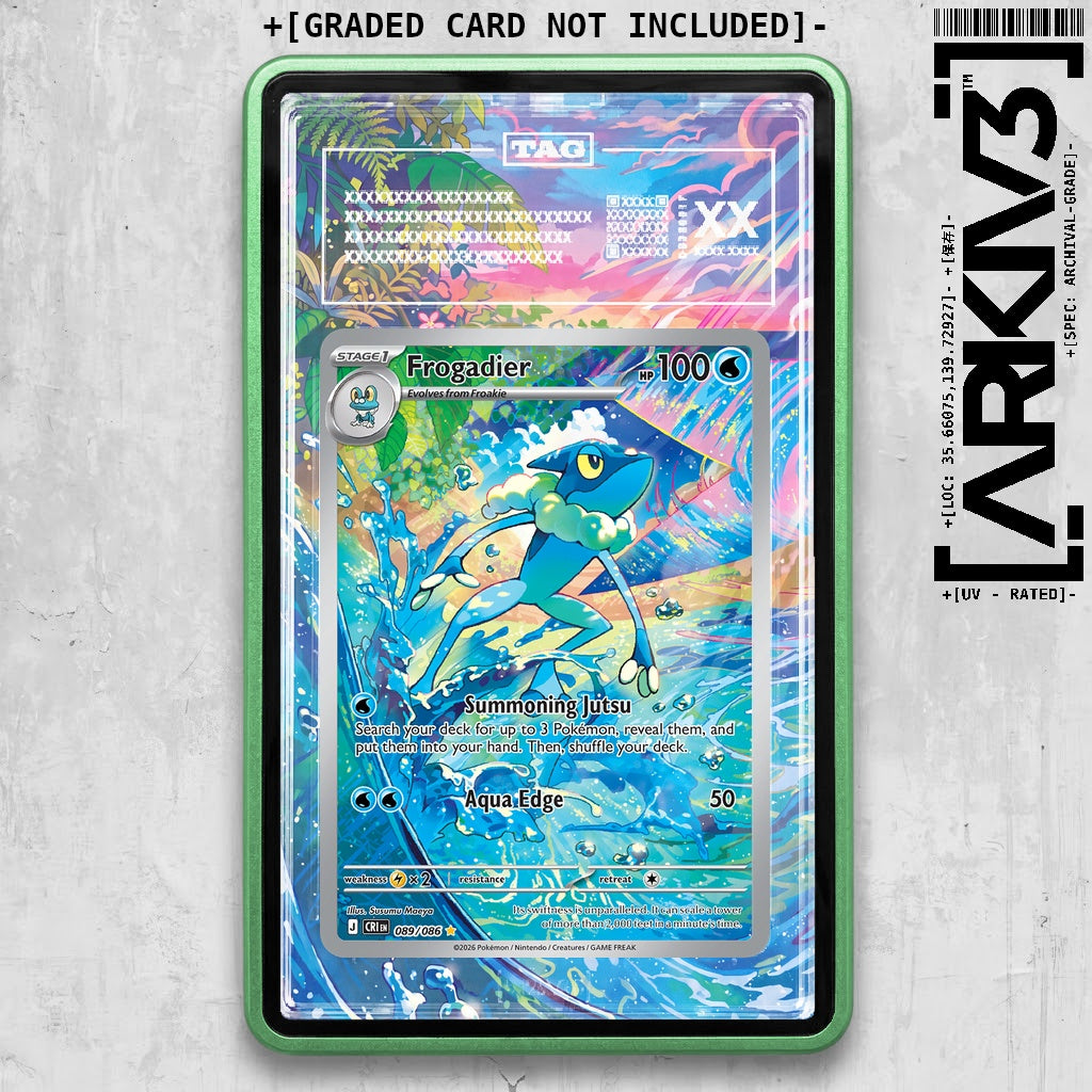 ARKIV3 TAG graded front - Green