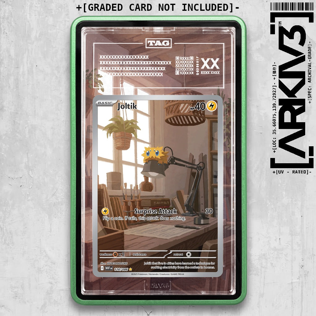 ARKIV3 TAG graded front - Green
