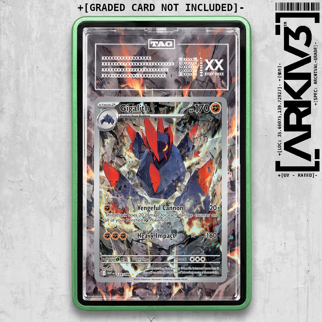 ARKIV3 TAG graded front - Green