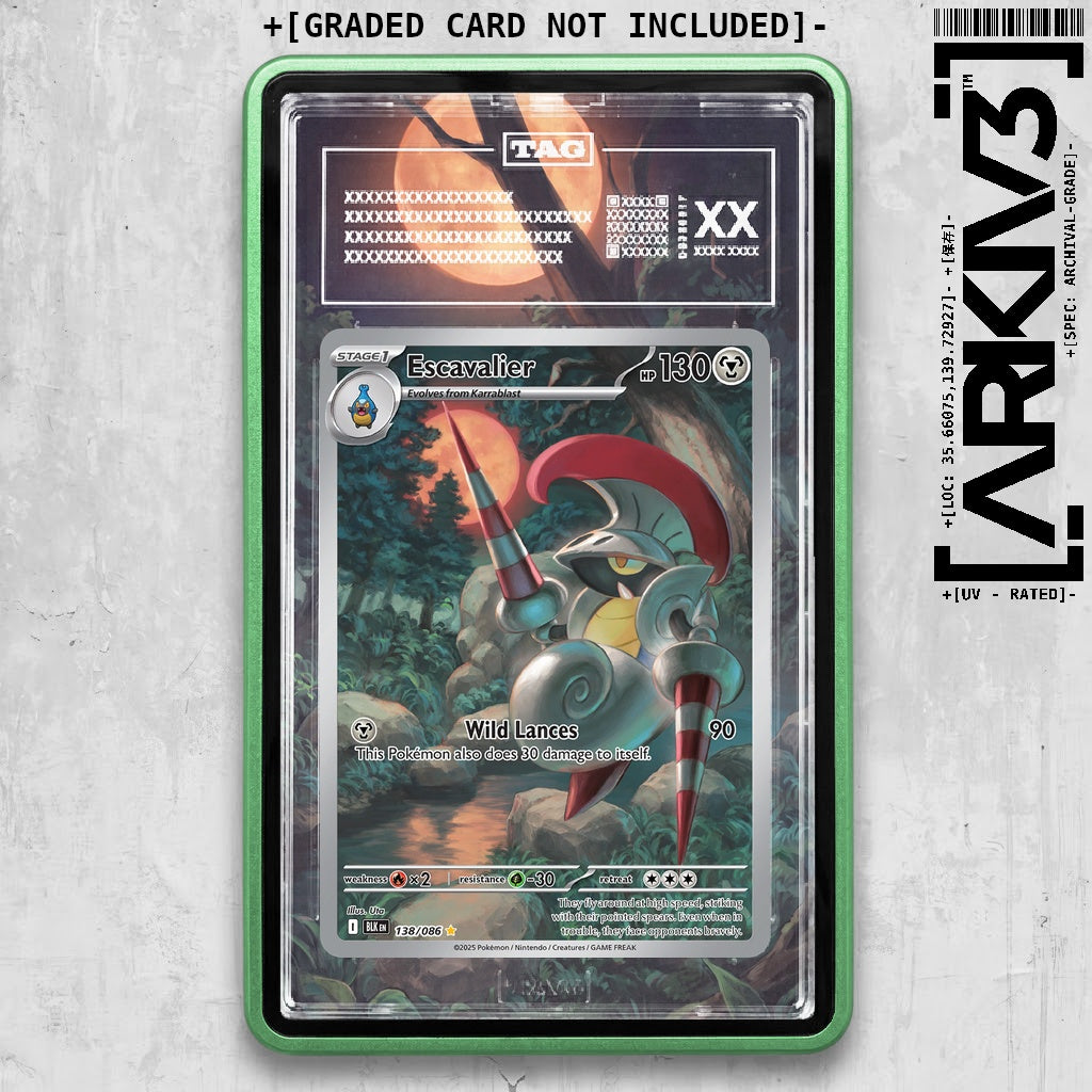ARKIV3 TAG graded front - Green