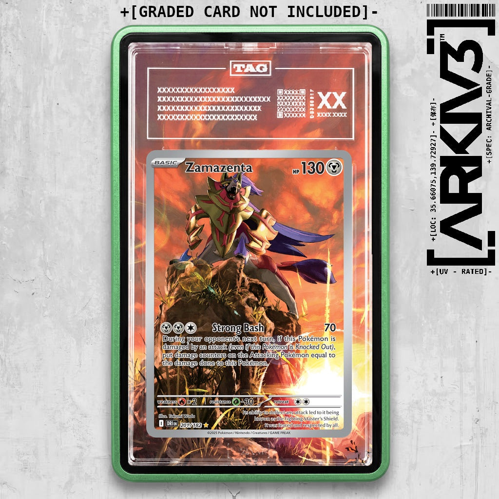 ARKIV3 TAG graded front - Green