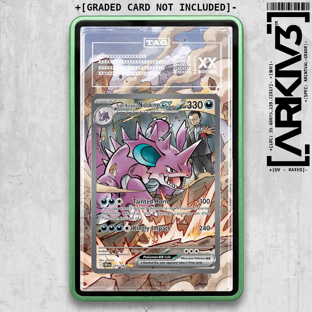 ARKIV3 TAG graded front - Green