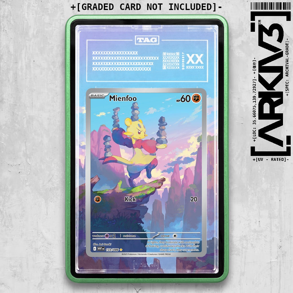 ARKIV3 TAG graded front - Green