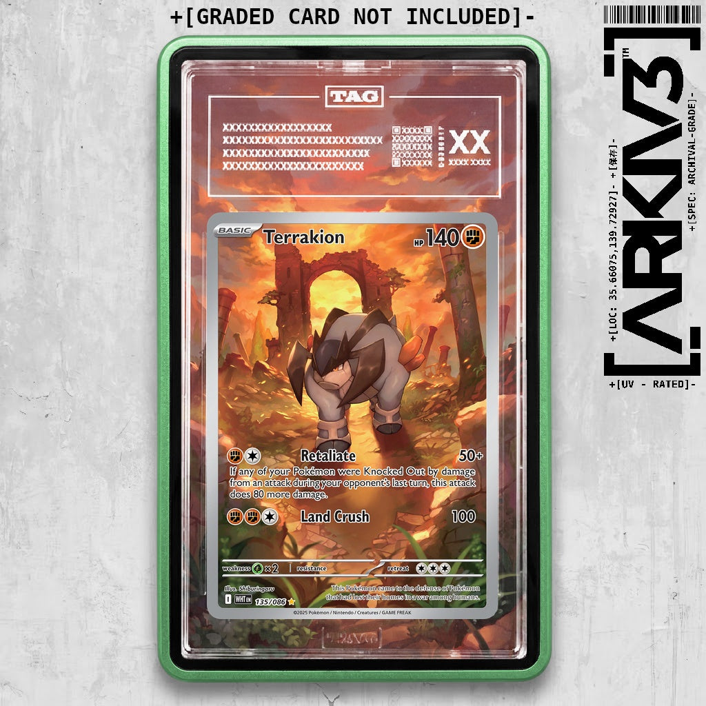 ARKIV3 TAG graded front - Green