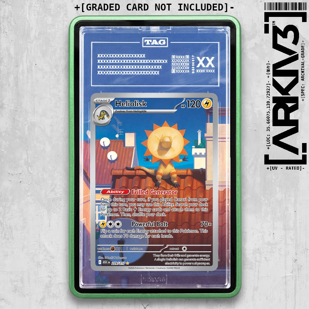 ARKIV3 TAG graded front - Green